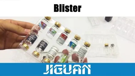 Bandeja blister de embalagem pet de plástico transparente personalizado para frasco de 2ml