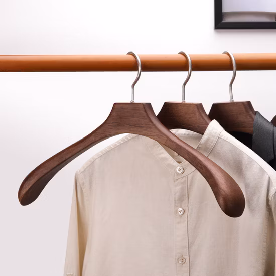 Madeira de metal cothes vestuário camisa casaco calça roupa de lavanderia pano cabide de plástico