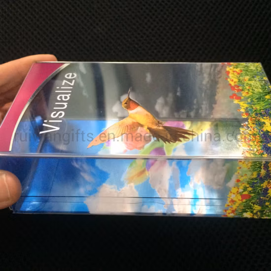 Embalagem de presente dobrável transparente Pet PVC PP caixa de plástico transparente com impressão